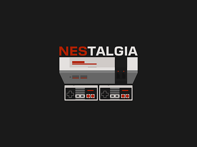 NEStalgia art dendy game gaming logo nes old games retro super mario