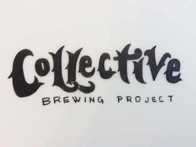 Collective Brewing Project - Sketch 6 barley brewing lettering