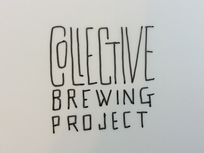 Collective Brewing Project - Sketch 7 brewing lettering