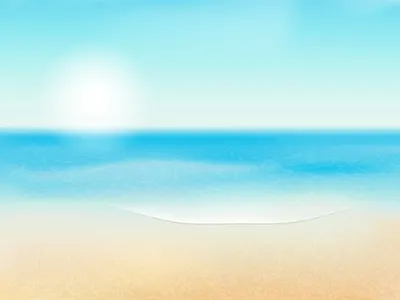 Vector Summer Background beach illustrator tutorial ocean sand sea summer background sun waves
