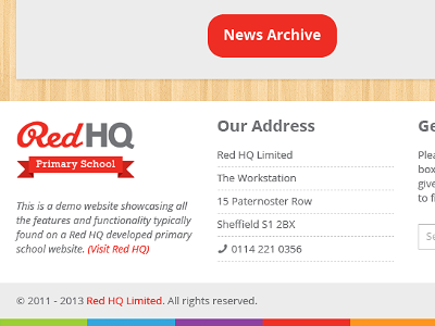 Primary School Website Demo 2 design flat minimal minimalist primary school school schools simple simplistic web web design welcome