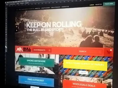 Bull Brand homepage