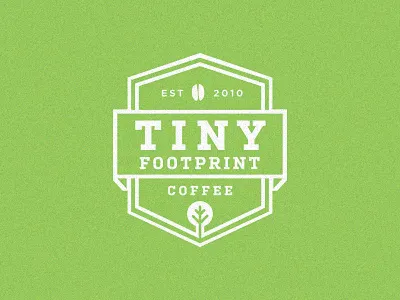 Tiny Footprint Coffee badge brand coffee logo mark minneapolis tiny footprint coffee
