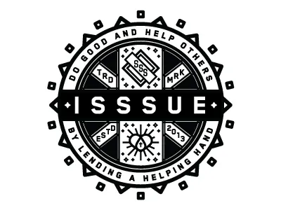Isssue Badge #1 badge custom logo type