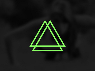 Three Sided Logo green logo triangle