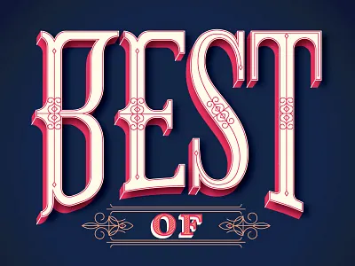 Best of... editorial lettering print type