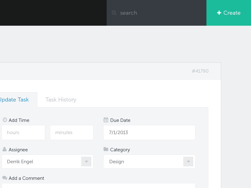 Project Management UI search animation clean flat project management search ui web app