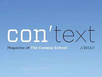 con'text magazine masthead nameplate