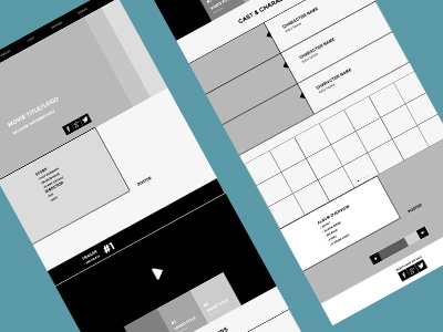 Wireframes for responsive website: tablet clean design ipad responsive simple tablet ui ux website wireframes