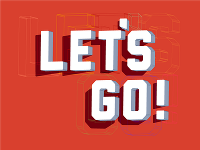 Let's go! matt and kim music typography