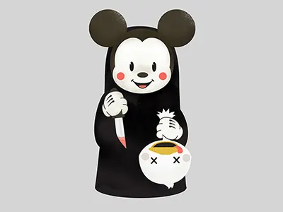 Hard cute disney illustration micky mouse