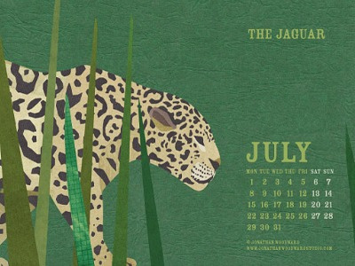 July 2013 Wallpaper - The Jaguar big cat collage jaguar wildlife