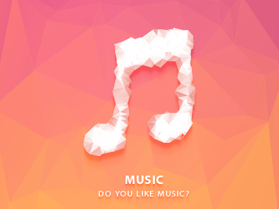 music icon music polygon ui