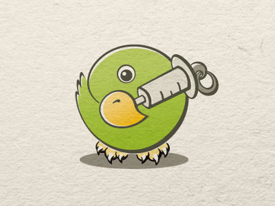 Papagaj baby bird breeding hand illustration parrots raised
