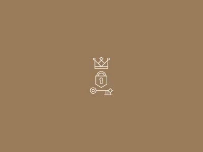 Reign Of Encryption crown encryption icon key lock minimal