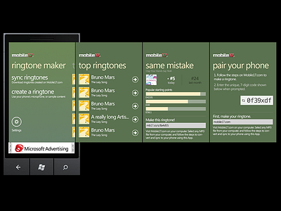 Mobile17 Windows Phone App app flat green windowsphone
