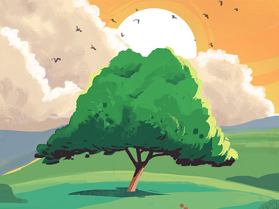 Arbre arbre illustration landscape tree