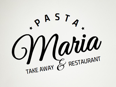 Pasta Maria food italian logo pasta pesto restaurant take away