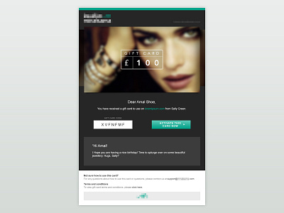 Gift Card avenir clean dark dribbble e commerce elegant gift card green rgrundig ui