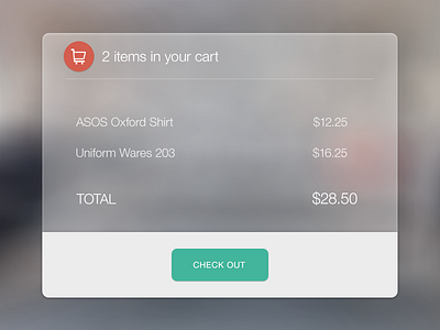 Cart cart checkout design flat ios7