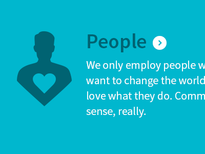 People cyan heart icon people source sans typography