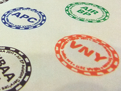 Casino Chip Stamps airport code aviation nbaa stamps
