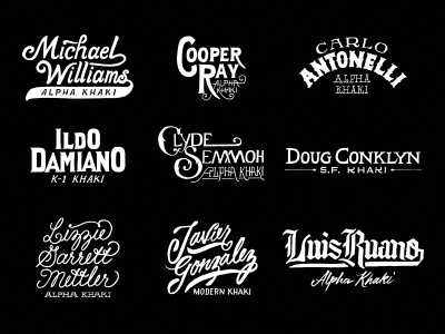 Dockers Men of Style titles lettering