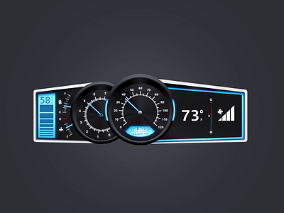 HMI automobile cars hmi instrument cluster