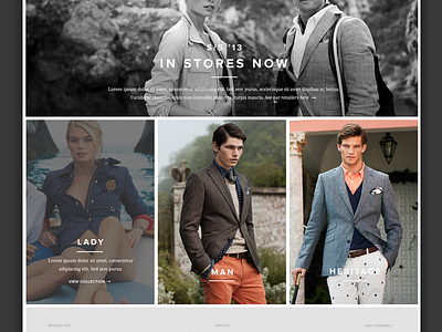 fashion brand website clean fashion website