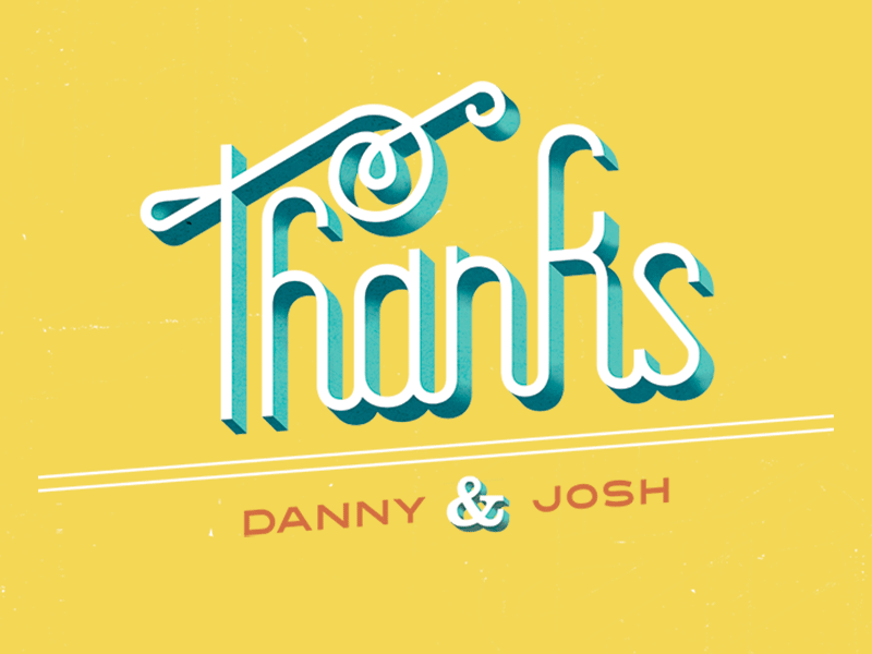 Thankyou card card gif lettering personal swirl texture thank you thank you card typography vintage yellow