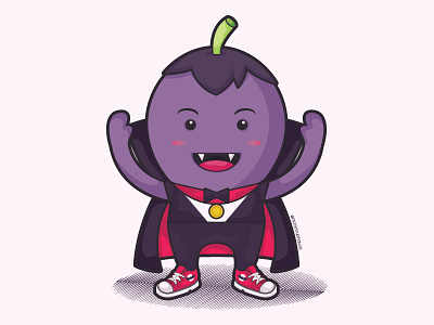 Conde Uva art character character design design digital art dracula grape illustration kawaii uva vector wip