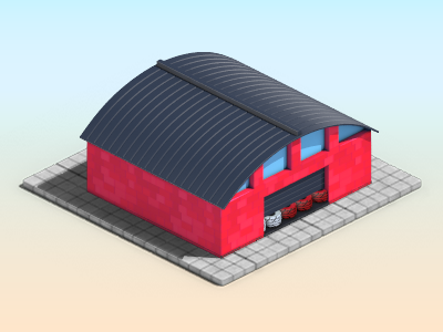 HMF Ville - Coca-Cola 3d building cocacola coke game isometric lowpoly miniature monsterjuice