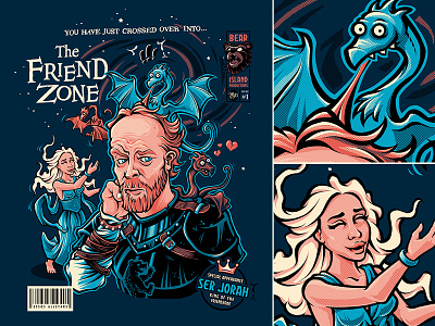 The King Of The Friendzone bob mosquito bob mosquito bobmosquito daenerys targaryen friendzone game of thrones gameofthrones jorah mormont mashup twighlight zone twilightzone