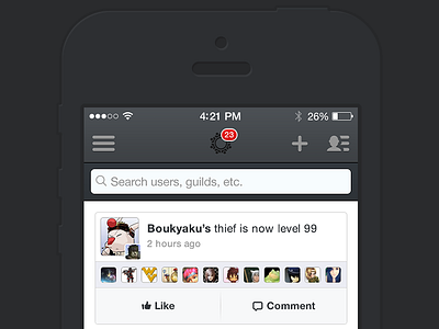 Guildwork iOS7 app gaming guildwork icon icons ios ios7 iphone app mmo mobile ui