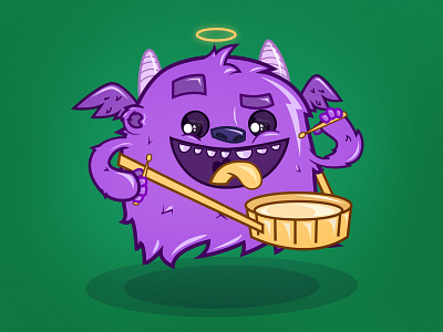 Music monster illustration monster music