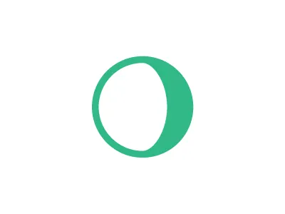 Rounded Logo (One-color option) ball brand circle green identity logo mark round rounded shadow sphere