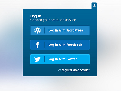 Blog Login blog form login multi login overlay ux