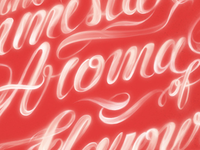 Smokey type flow script typography