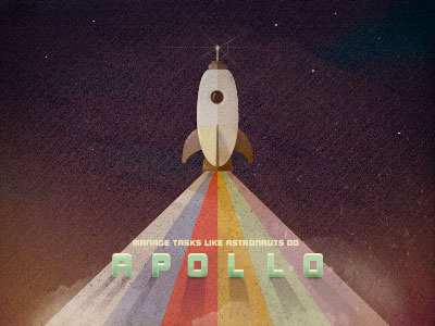 APOLLO-TASK 8bit apollo illustration logo packaging starship taskmanager