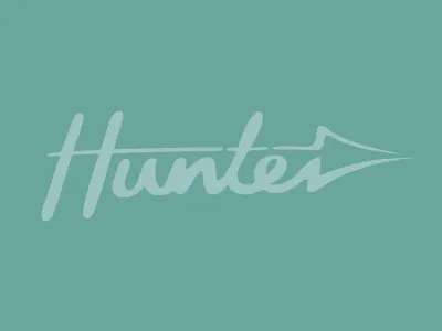 Hunter Logo v02 identity logo typographic