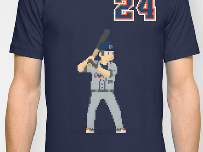 8bit Miggy Tee 8 bit baseball detroit tigers miguel cabrera mlb pixel art