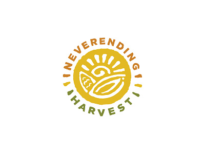 Never Ending Harvest agriculture circle circular concept farming growing harvest illustration logo mark thumb