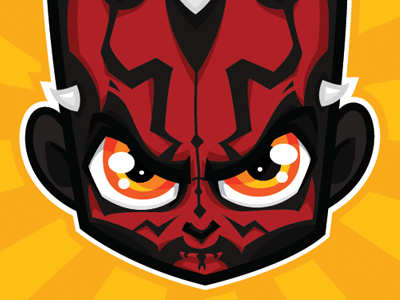 Darth Maul Vector character darth maul freelance illustrator illustratie illustration star wars illustrations starwars vector