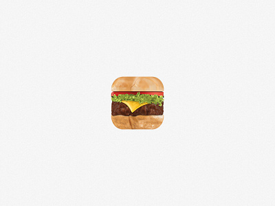 App Icon 7 app beef bun burger design food icon ios lettuce patty tomato