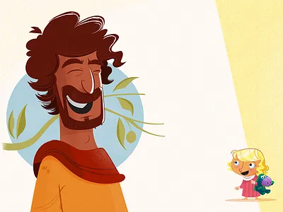 Jesus book illustration jesus texture vector