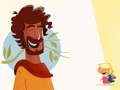 Jesus book illustration jesus texture vector