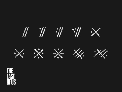 TLOU: Multi Rank Icons console design games graphic design ps3 the last of us ui video games