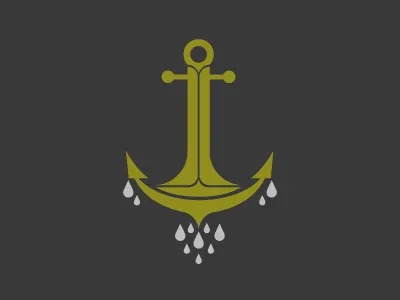 Anchors Away anchor illustration water