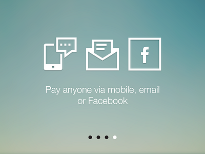 Pay Anyone app carousel mobile payments ui welcome