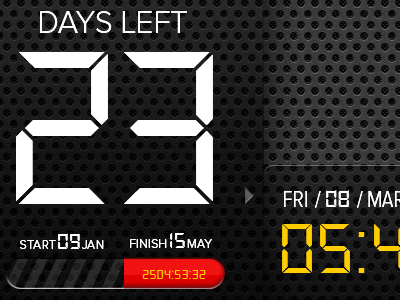 Deadline Clock clock deadline skins widget